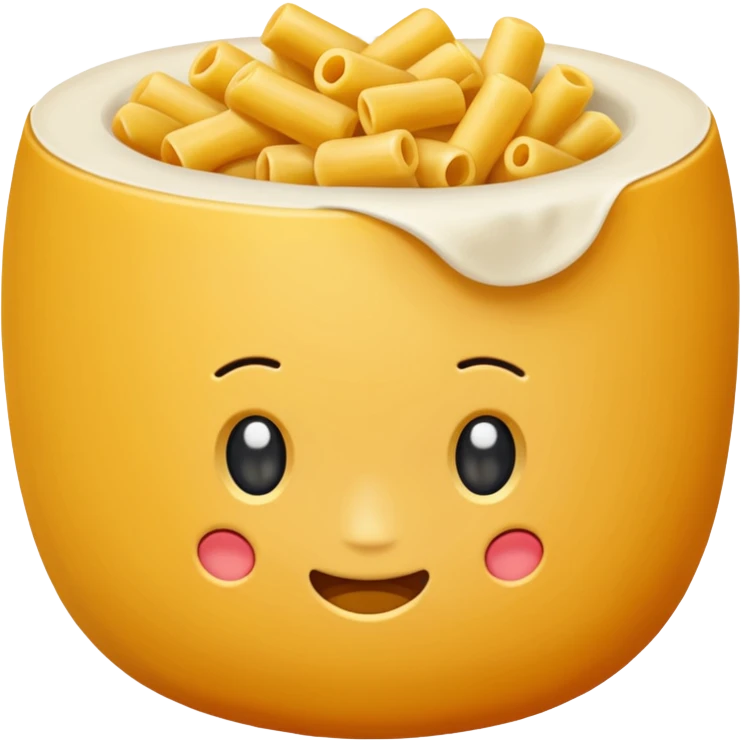one piece of elbow macaroni emoji