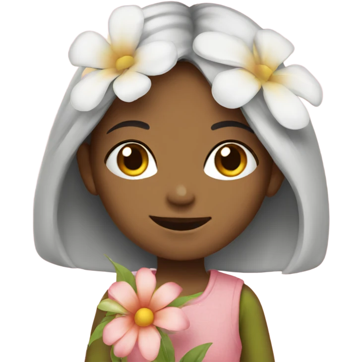 Girl flower emoji