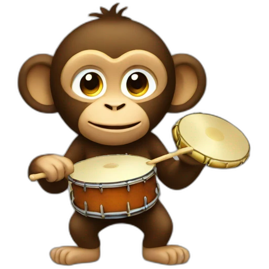 monkey with cymbals emoji