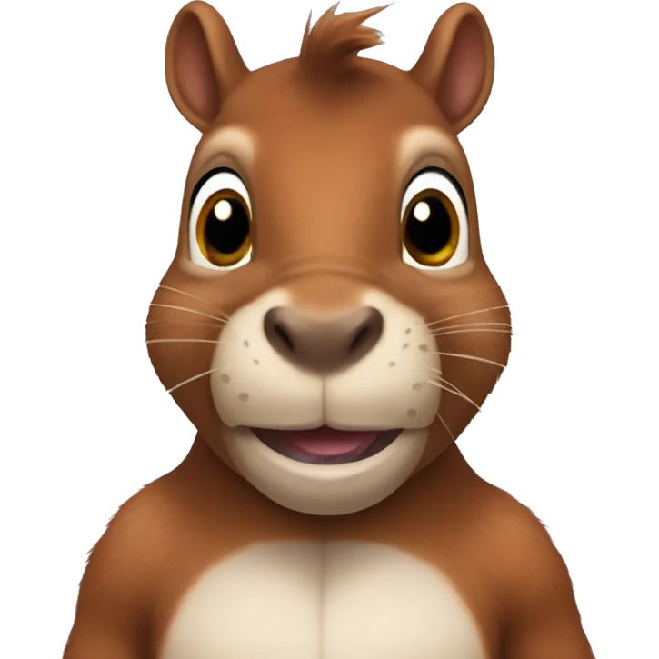 Normal squirrel only with a hippo head emoji