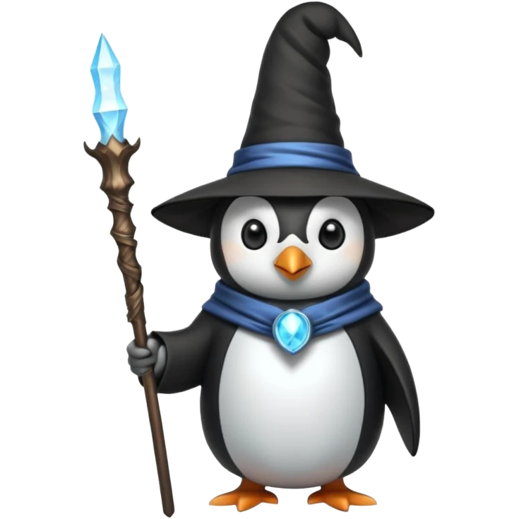 Penguin Wizard emoji