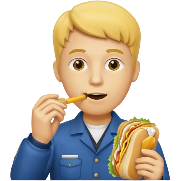 a largean instructor with a whistle  sandwich emoji