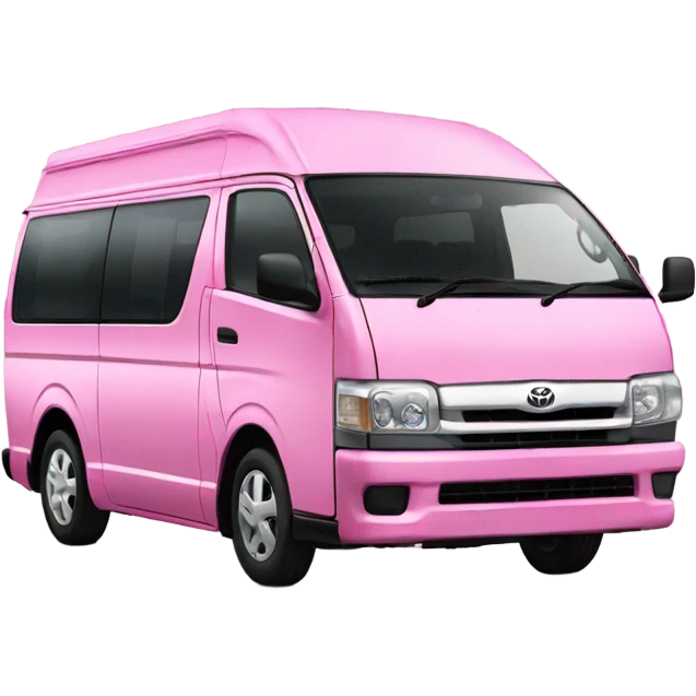 Pink toyota hiace emoji