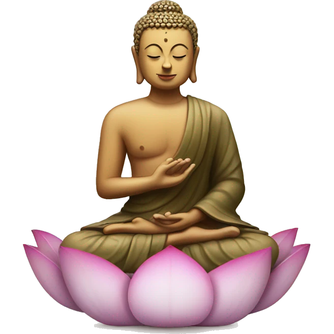 Buddah in lotus meditation  emoji
