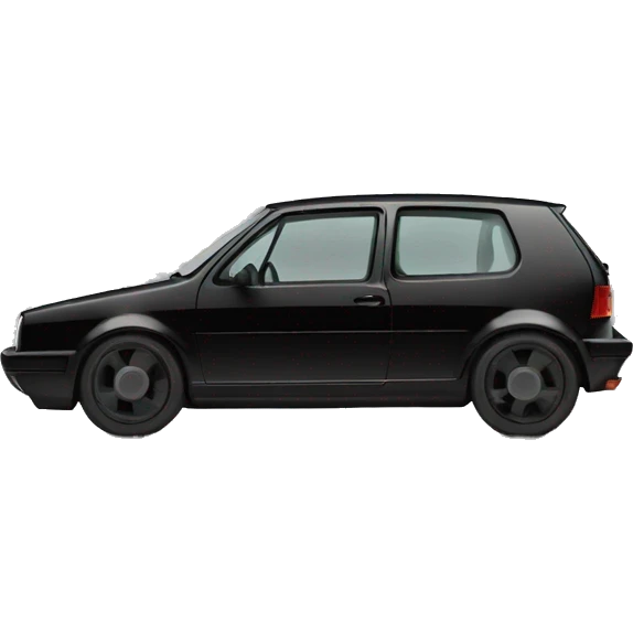 Volkswagen golf 4 black emoji