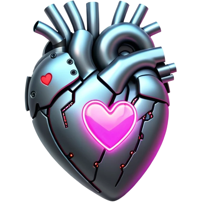 Cyber punk heart  emoji