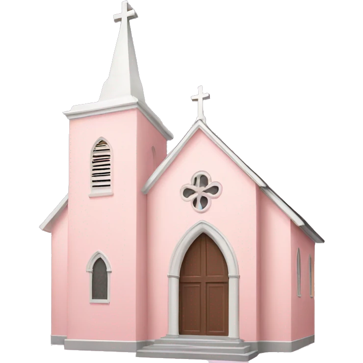 Light pink church emoji