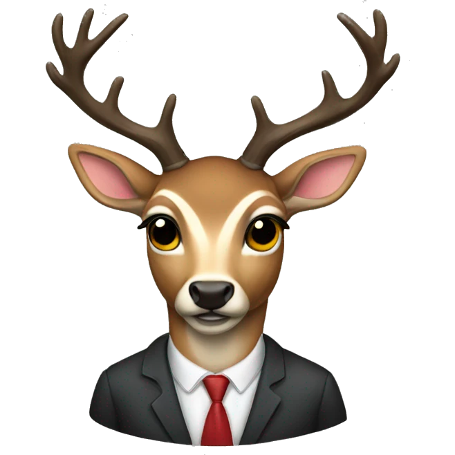 Lawyer deer emoji