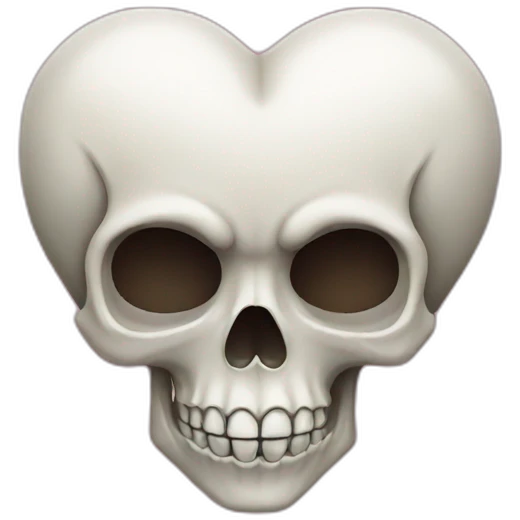 skull heart emoji