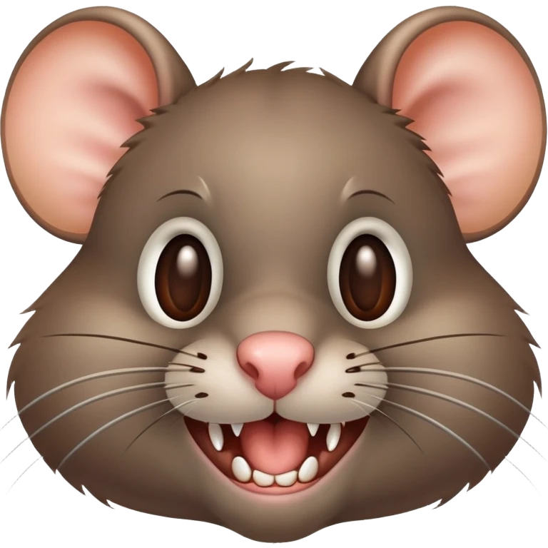 Rat showing two teeth emoji