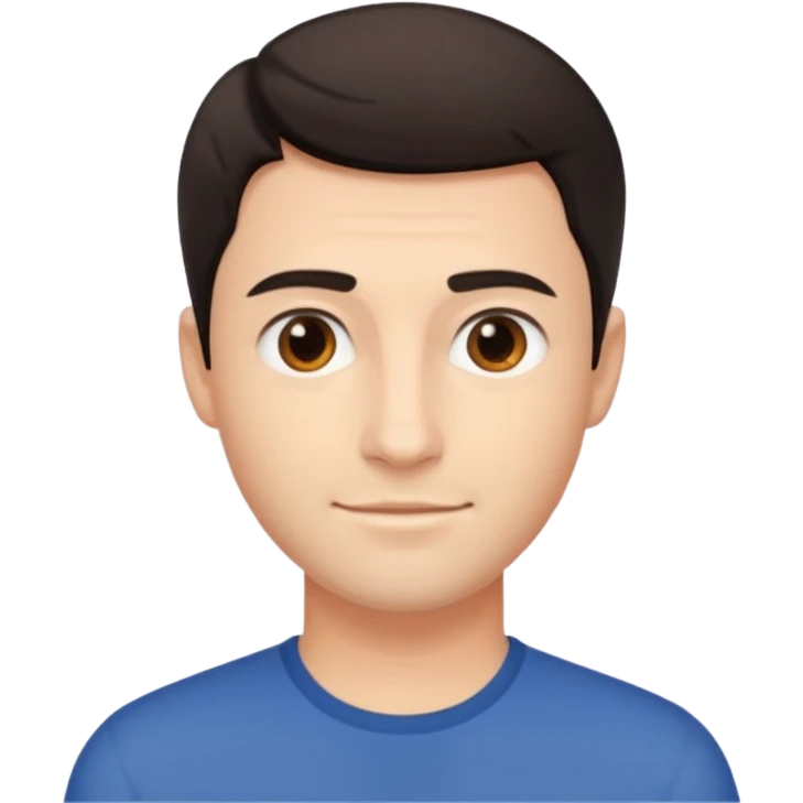 hombre guapo con poco cabello emoji