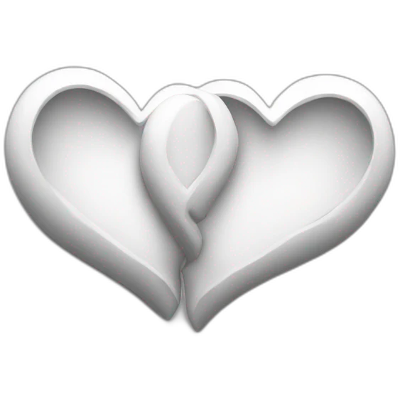 2 white hearts  emoji