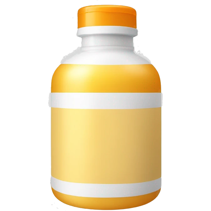 Yellow/orange jar of lotion with white top emoji