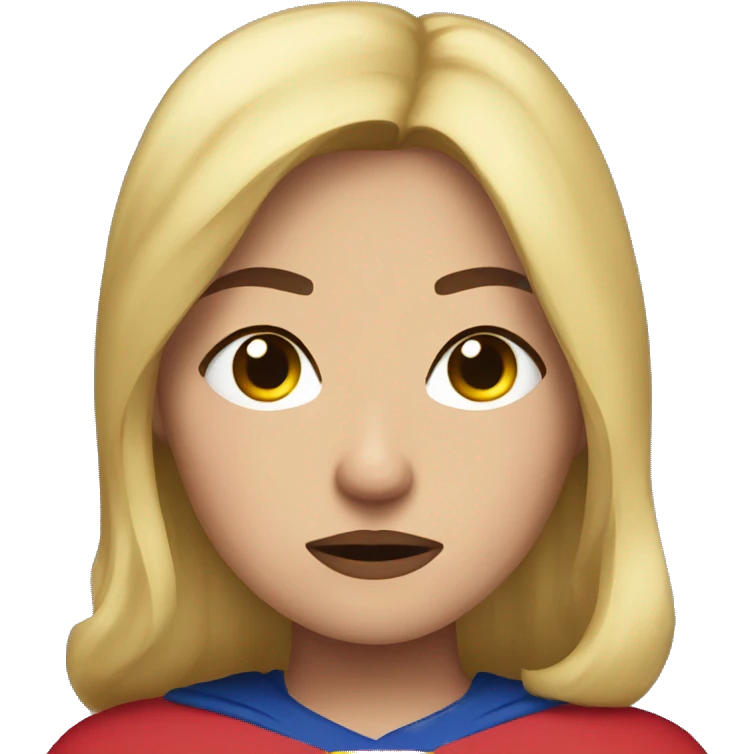 tired supergirl emoji