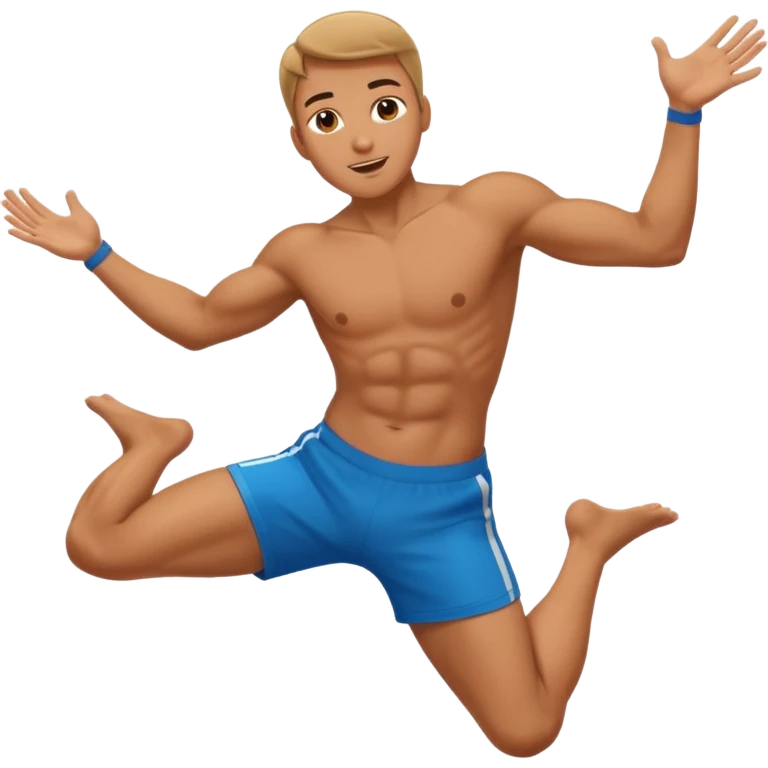 Persona haciendo parkour emoji