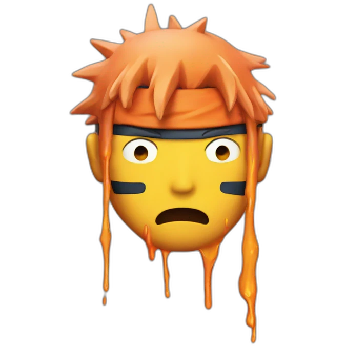 Naruto melting emoji emoji