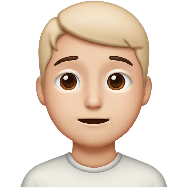 Happy but sad emoji