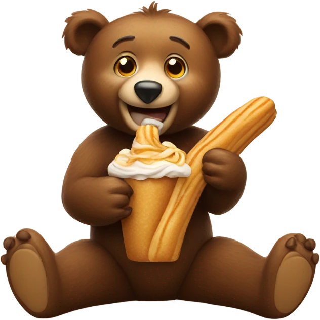bear eating churro emoji