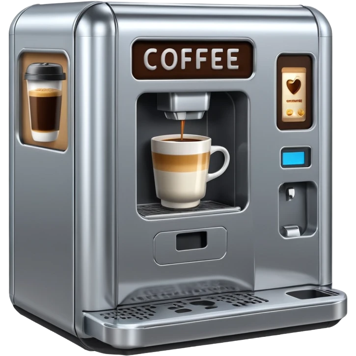 robot coffee vending machine emoji