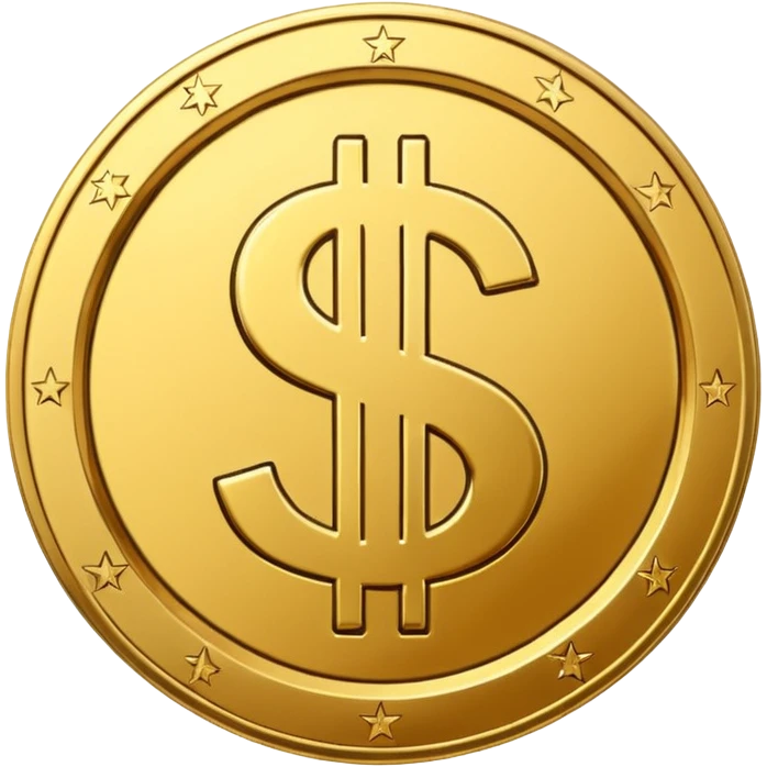 coin with dollar sign emoji