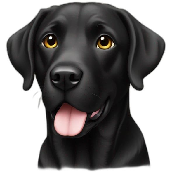 Labrador Retriever black emoji