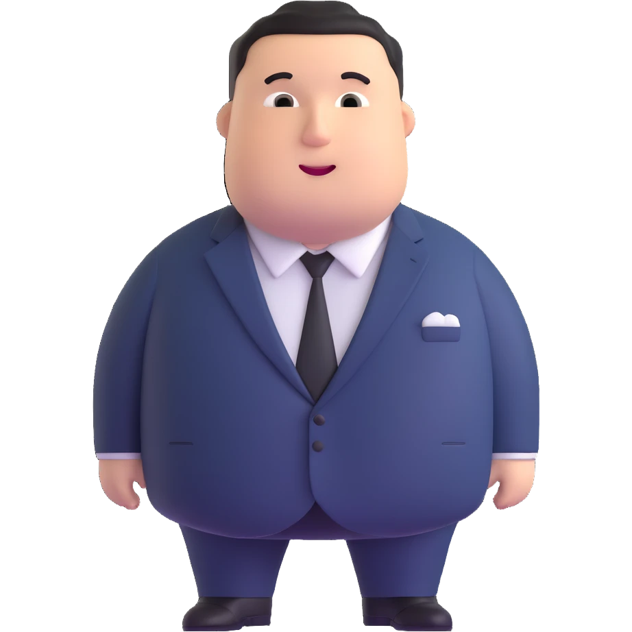 fat US official in a suit emoji
