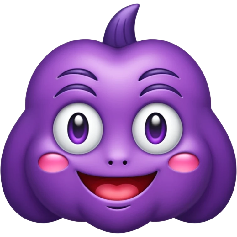 Crea un emoji de moño morado emoji