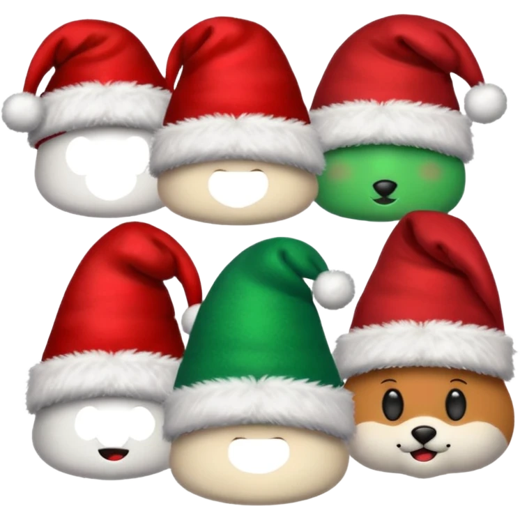 christmas hats emoji