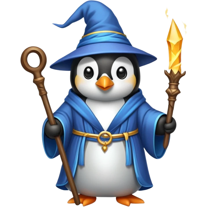 Penguin Wizard emoji