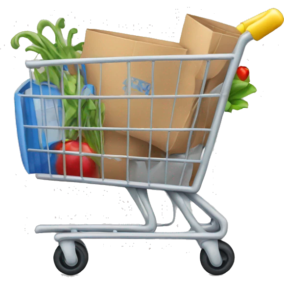 shopping cart emoji