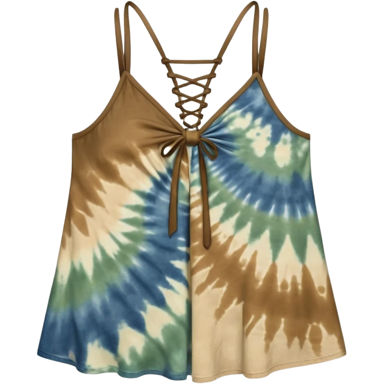 Moonlit weaves clothing strappy tie dye earth tones emoji