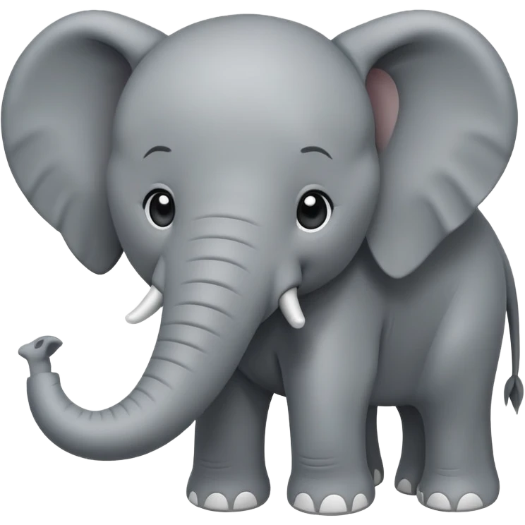 elephant, simple and rounded, facing forward emoji