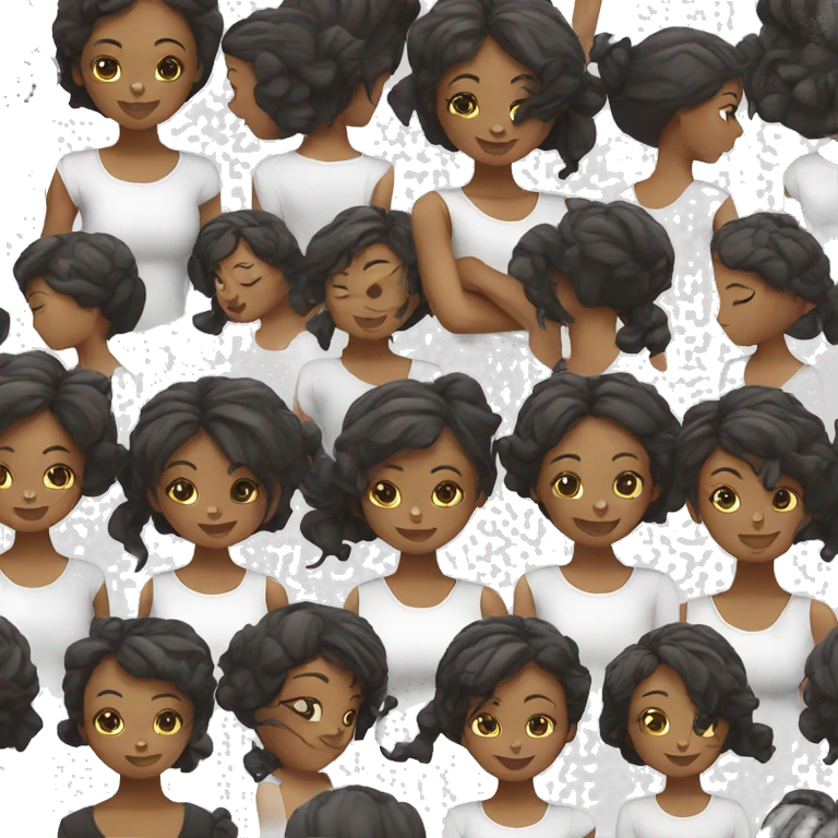 Pilates black girl  emoji