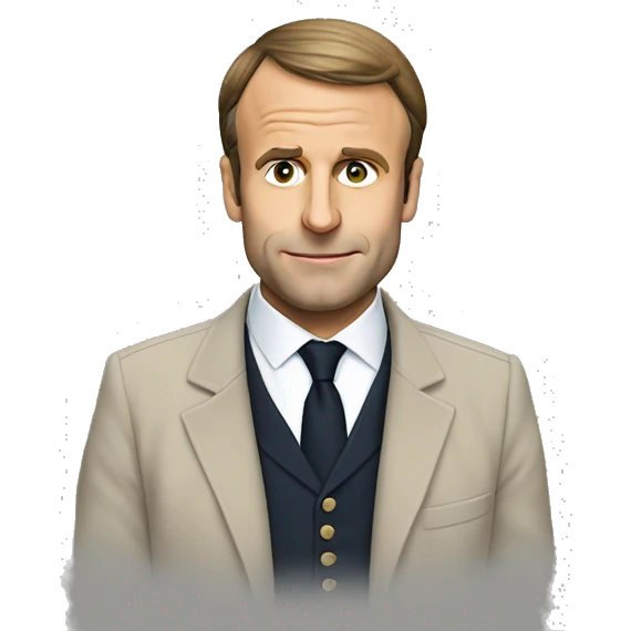 Macron sur ane emoji