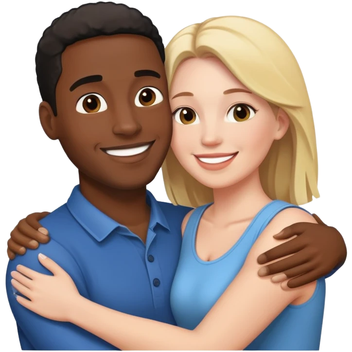black boyfriend white girlfriend emoji