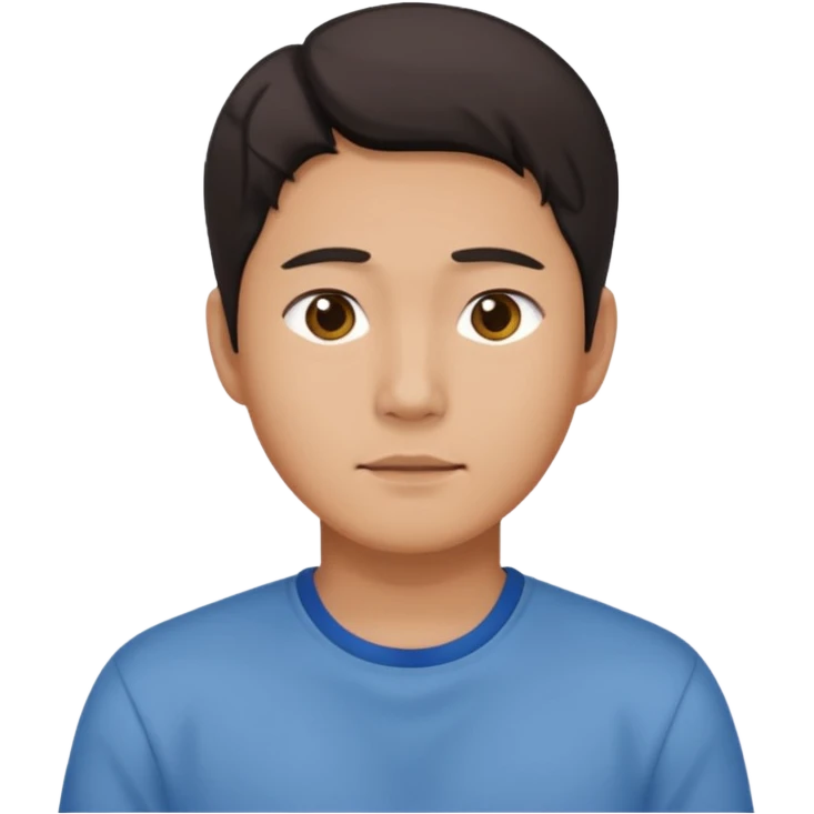 a poor Korean man, simple clothing, humble expression emoji