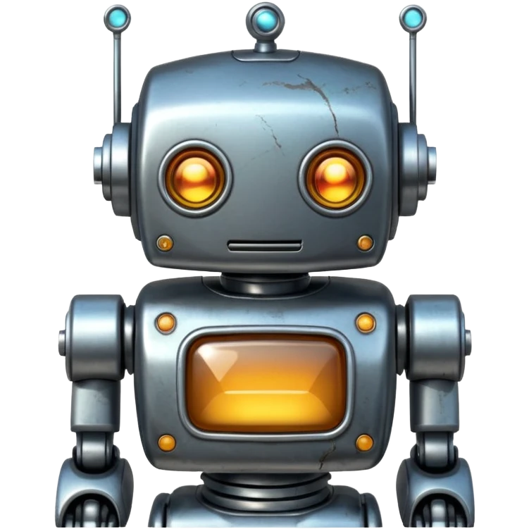 retro robot emoji