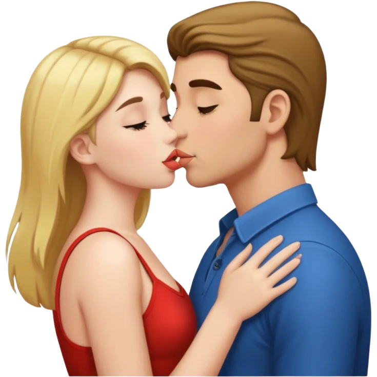 man kissing a girls bottom emoji
