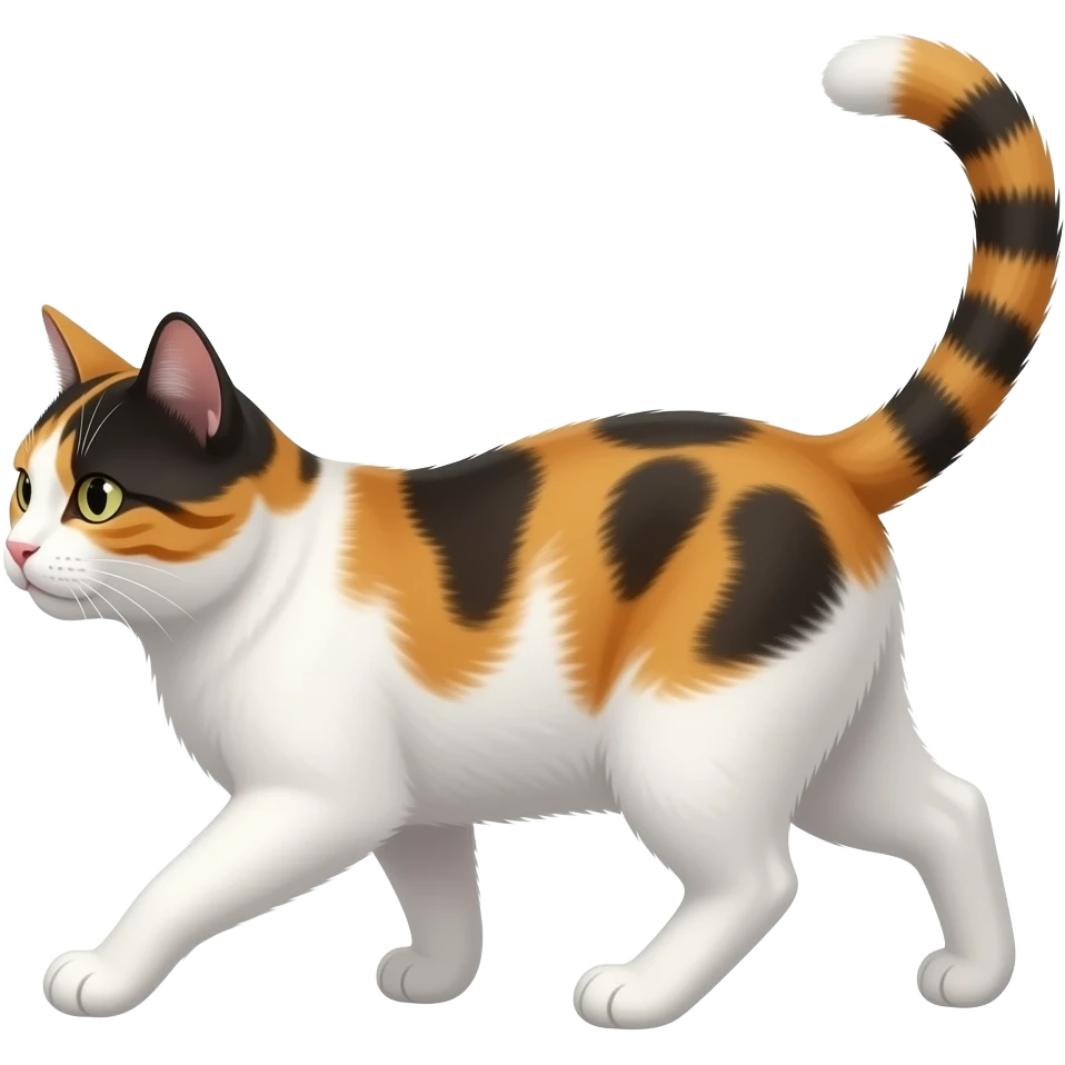 A CALICO CAT MOVE LIKE SIX SEVEN emoji