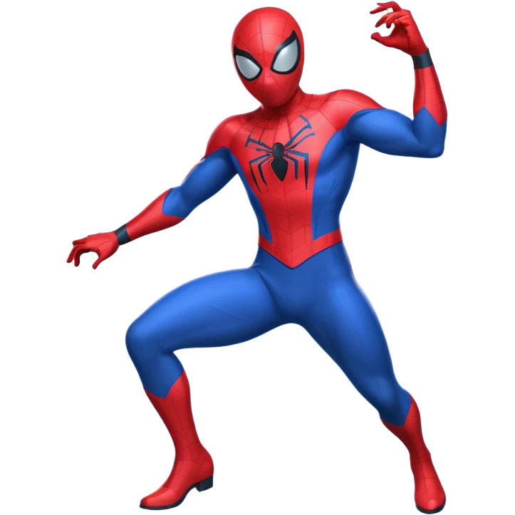 Web-Slinger hero but cartoon emoji