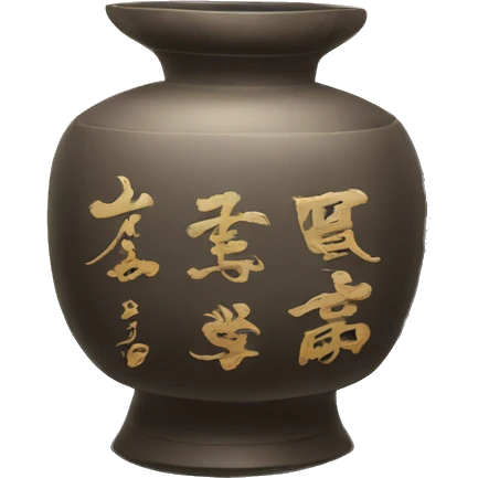 chinese scroll with calligraphy  emoji