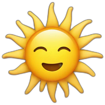 Sunshine emoji