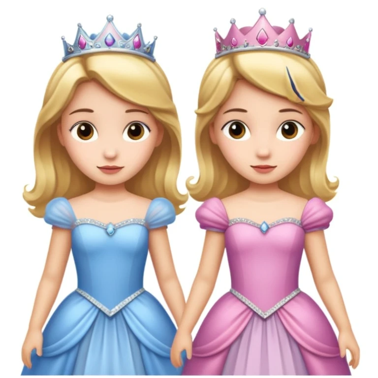 girls in a princess dress emoji