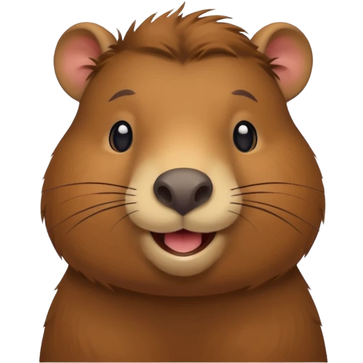 A capybara that's laughing emoji