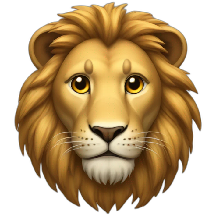 A gamer lion emoji