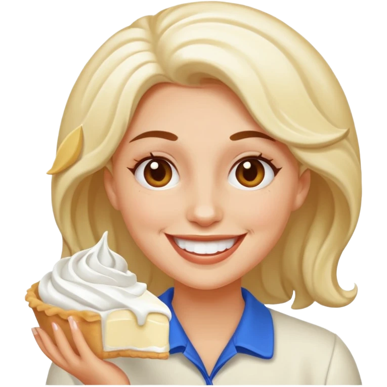 Woman pied in the face emoji