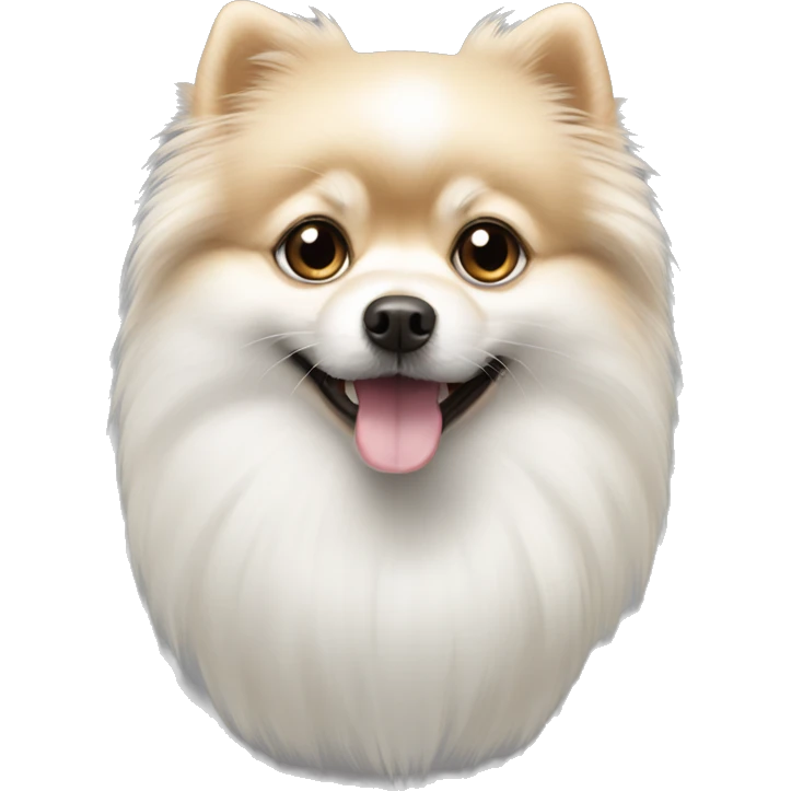 Pomeranian white emoji