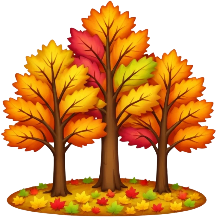 
autumn trees emoji