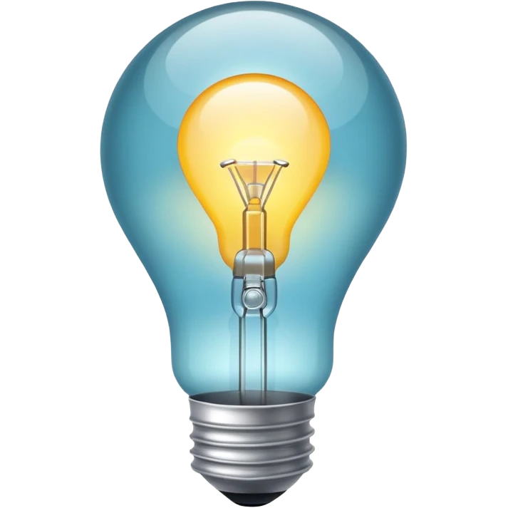 white light bulb emoji