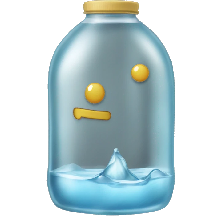 Bottiglia d'acqua ghiacciata  emoji